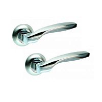 Ручки на розеті KEDR R10.045-AL сатин/хром